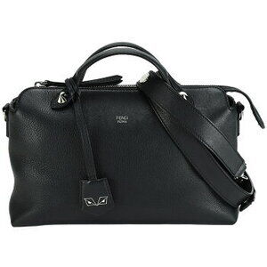 Fendi By the Way handbag Boston bag shoulder black leather